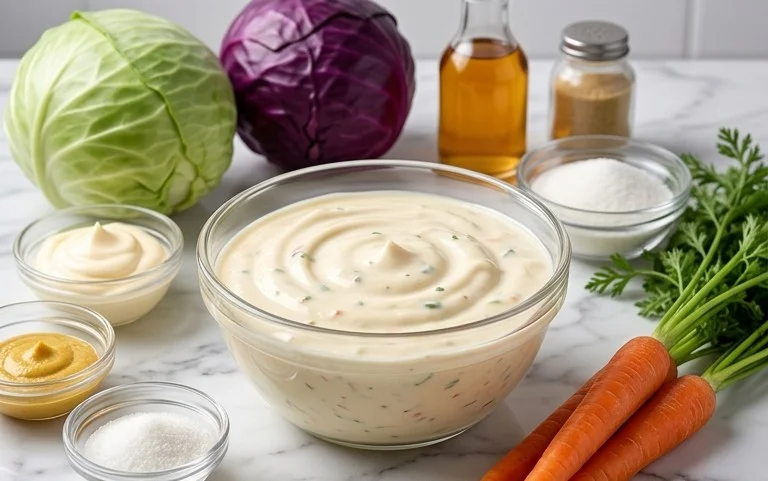 Creamy Tangy Sweet Coleslaw Dressing Recipe