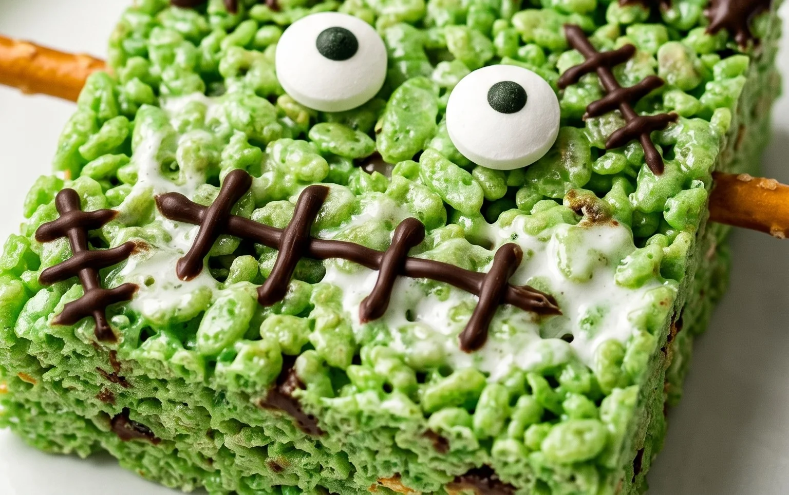 Big Frankenstein Rice Krispie Treat