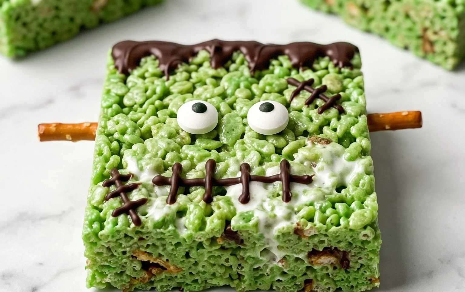 Big Frankenstein Rice Krispie Treat Recipe Fun