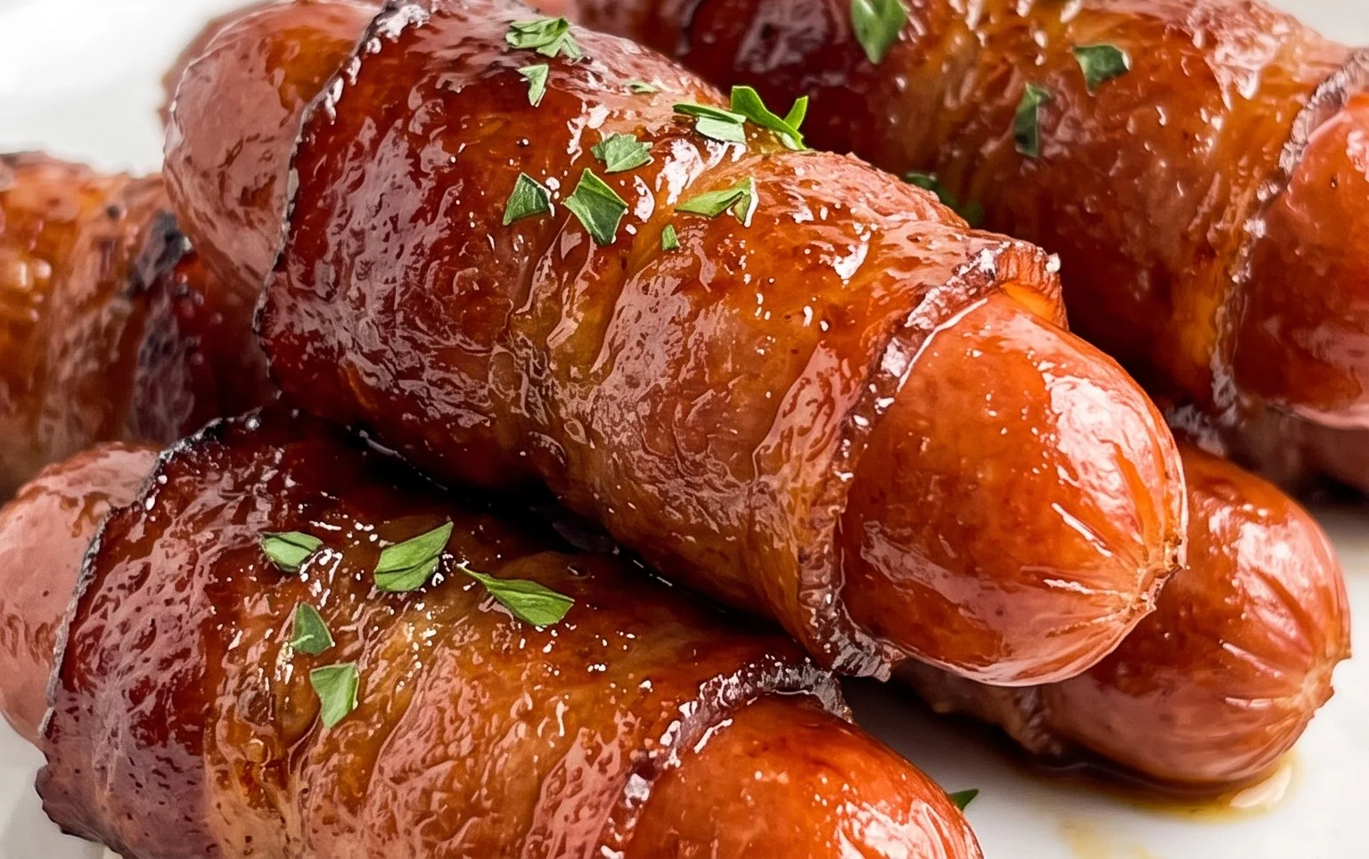 Beef Bacon Wrapped Brown Sugar Smokies